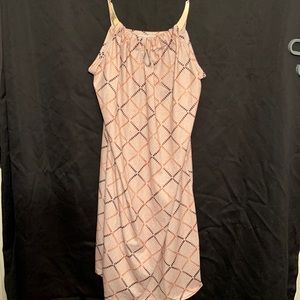 Ladies Peach Boho Summer Maxi Mini Sundress Size M